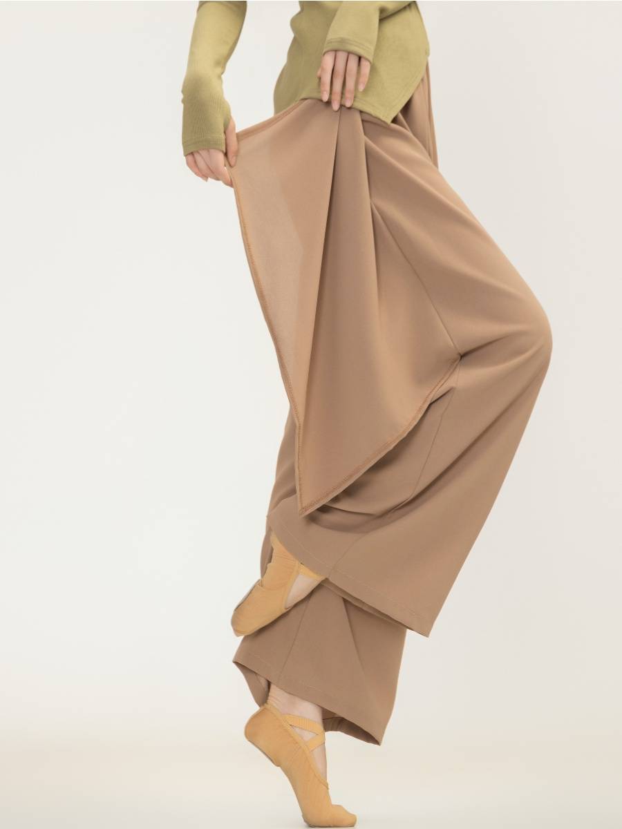 Modern dance exercise pants loose design feel straight pants wide -leg pants classical dance pants yoga jazz art test performance