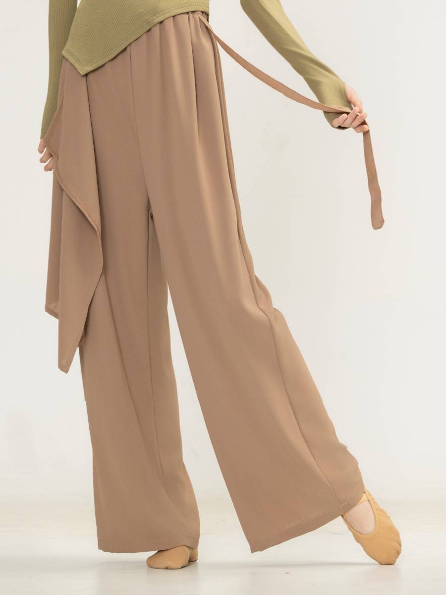 Modern dance exercise pants loose design feel straight pants wide -leg pants classical dance pants yoga jazz art test performance
