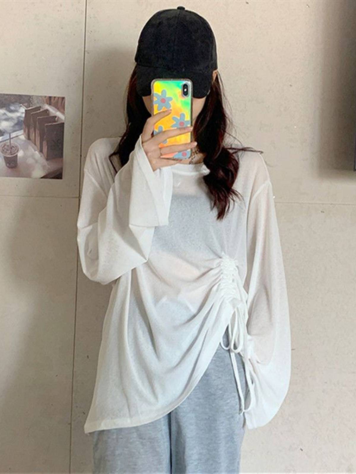 Classical dance long sleeve elegant fairy top training special dancing female Chinese dance service modern clothing teacher Bai