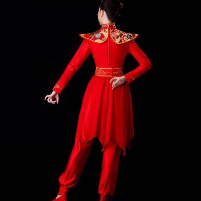 Drum service performance service female water encourages watching Chinese style dance clothing opening dance waist drum Yangko clothing modern