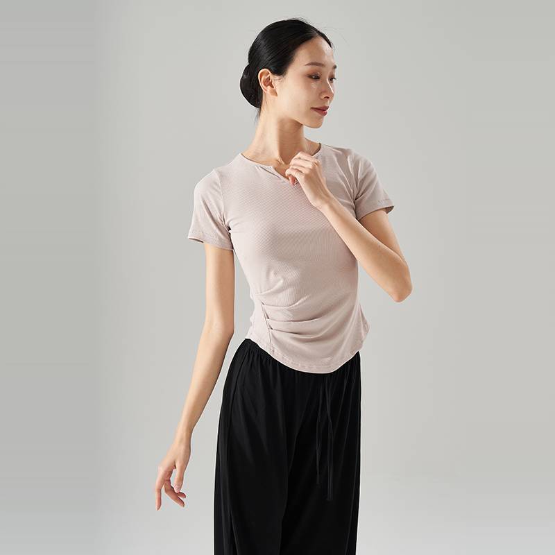 24 new summer dance short -sleeved modern dance classical body training Chinese dance exercise uniform top can be worn everyday