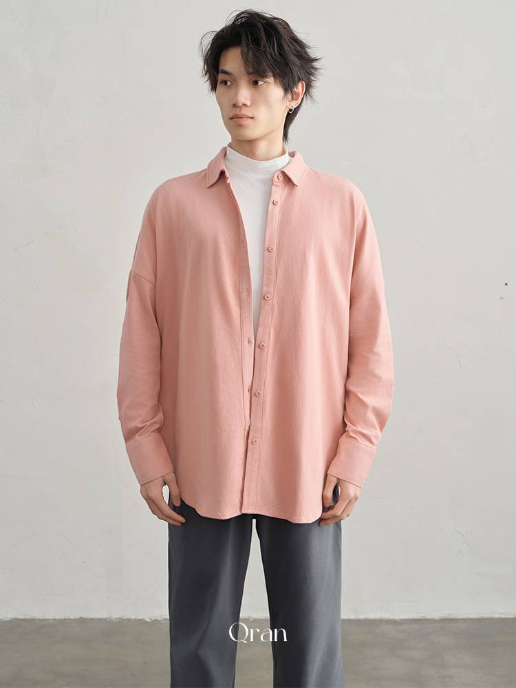 Qran Dance Troupe Modern Dance Men and Women's same shirts, wide version of the loose cotton soft comfort shirt