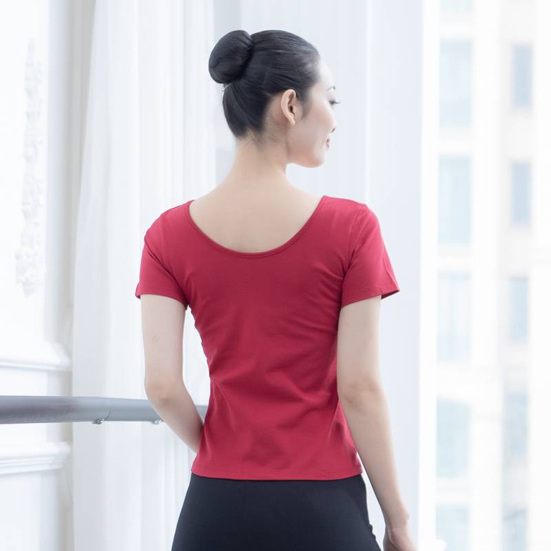 Dance service female adult teacher shirt Modern dance exercise, ballet sports service training clothes, yoga clothing