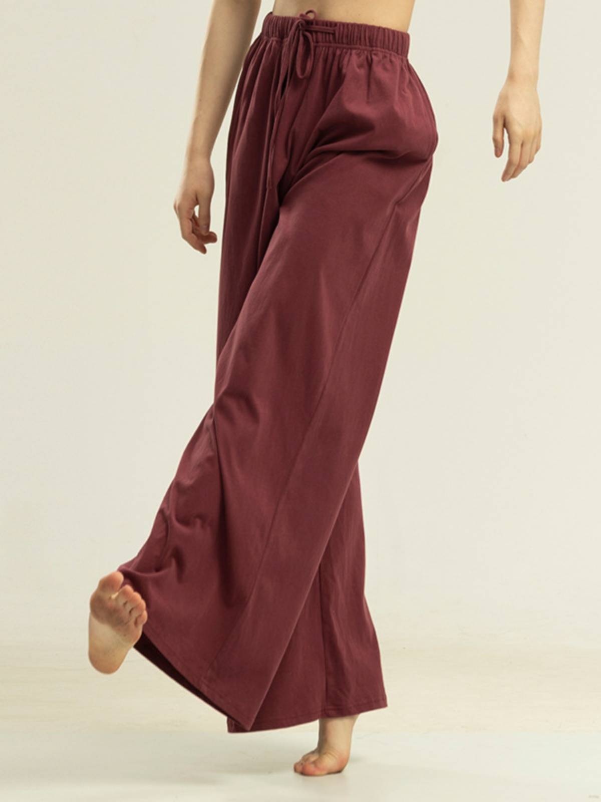 Men and women's same type of wide -leg pants, fat legs practice pants dance clothes, loose straight pants, modern dance teacher dancing art test pants