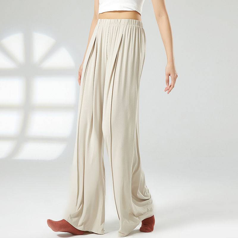 New dance pants women's loose straight tube Chinese classical dance -shaped body clothes practice wide leg pants thin modern dance pants