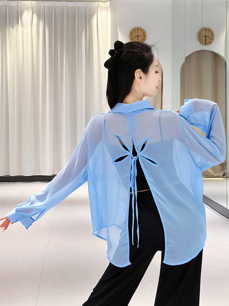 Large size modern dance classical dance female adult shirt shape training service Chinese dance jazz dance exercise performance service