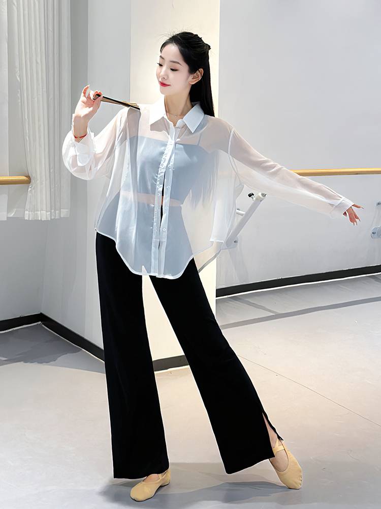 Large size modern dance classical dance female adult shirt shape training service Chinese dance jazz dance exercise performance service