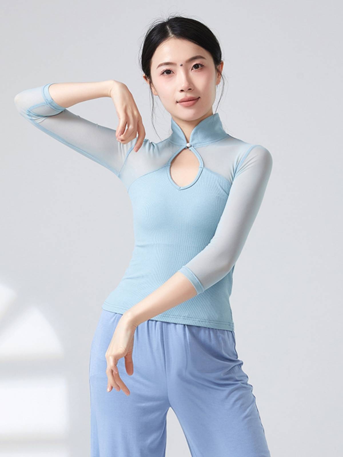 Classical dance clothing temperament slim gauze modern dance performance clothes practice clothes