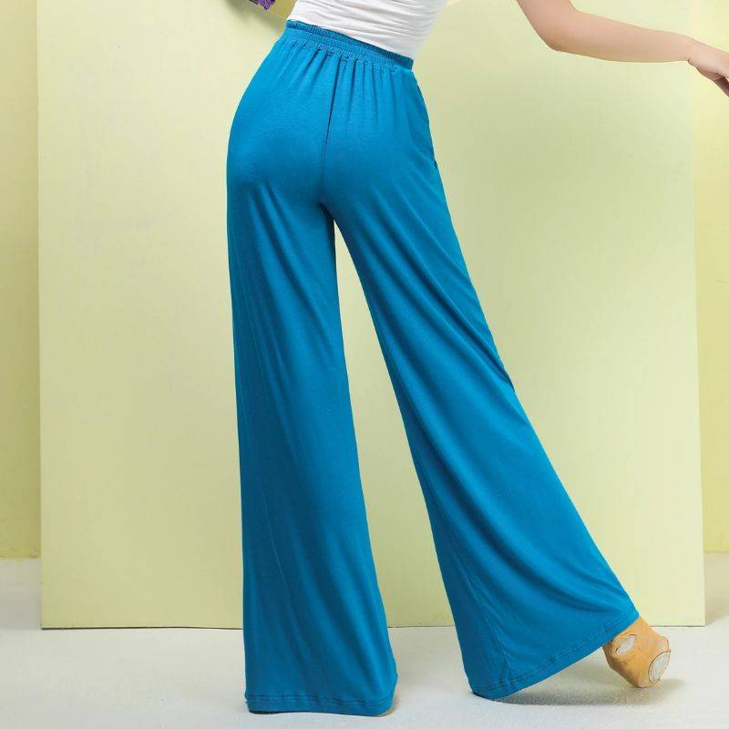 New product modern dance body pants Chinese classical dance exercise pants, cloud, pants, loose, thin straight wide -leg pants