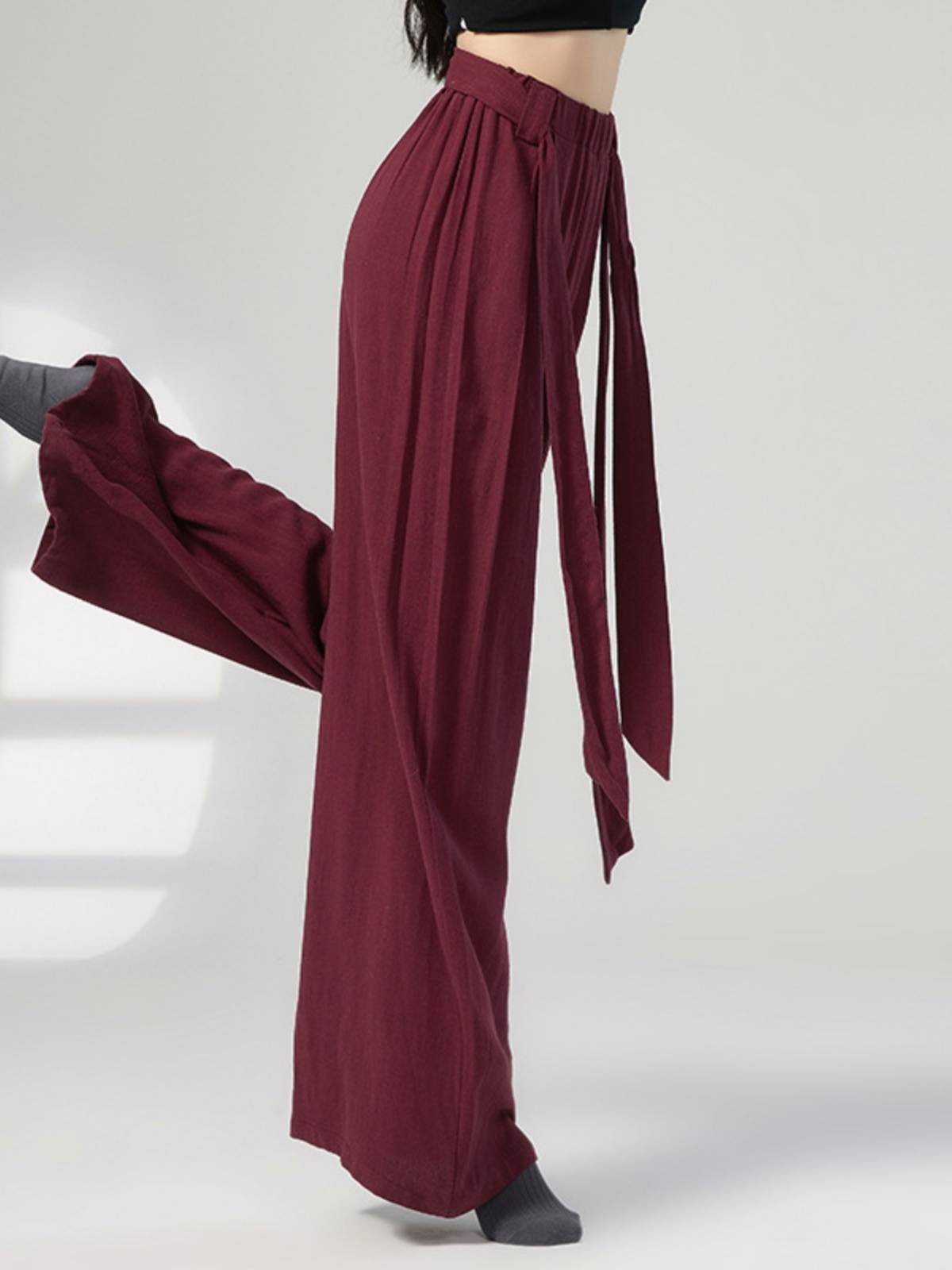 Modern dance pants women's loose wide -leg pants classical dance pants Chinese dance exercise clothes body training clothing