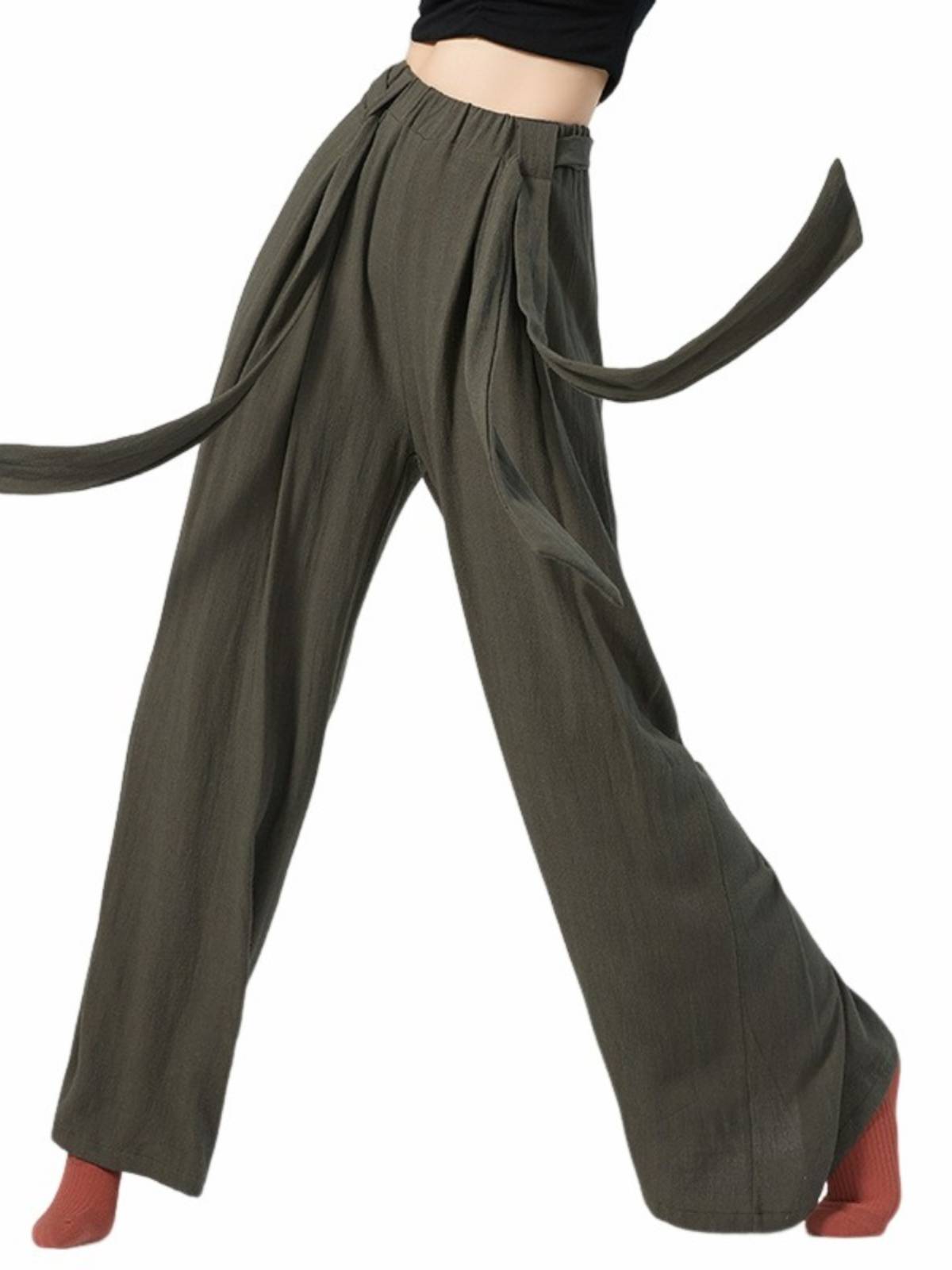 Modern dance pants women's loose wide -leg pants classical dance pants Chinese dance exercise clothes body training clothing