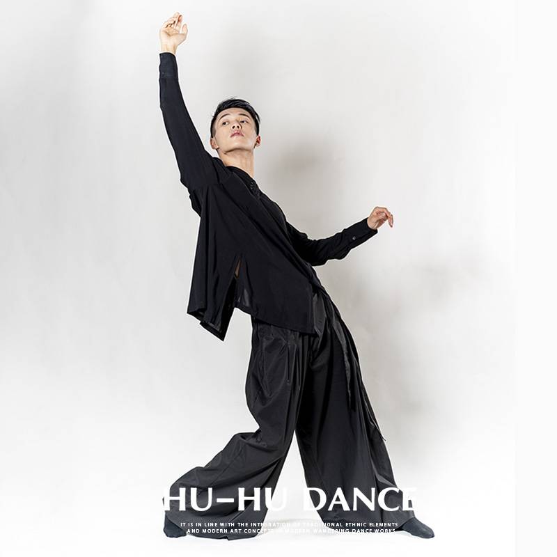 F-03 Chinese style practice service national yoga service classical dance performance shirt shirt is thin and loose dance long sleeves