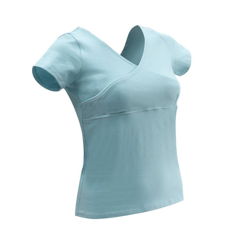 Bei Dance Gymnastics Modern Dance Top Practice Server V Girls Dance Dance Cotton Short -sleeved White Dance Clothing Clothing