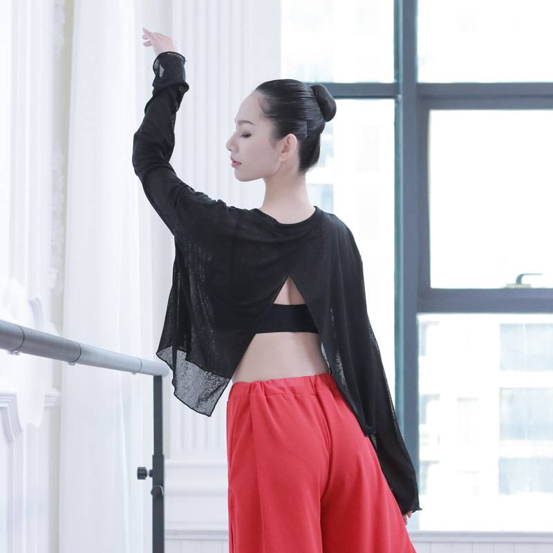 Loose sexy back fork -back modern dance exercises performance service ballet jessing jazz jazz Latin dance service yoga