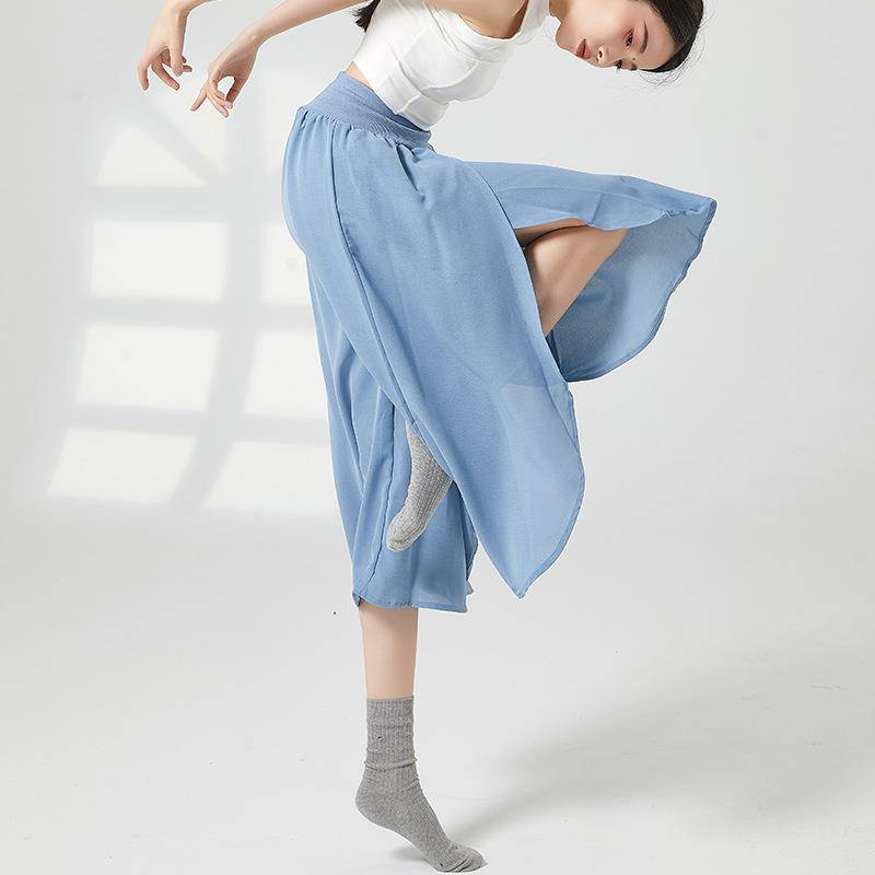 Dance service female adult ballet skirt Modern dance exercise wide -leg pants performance cloth