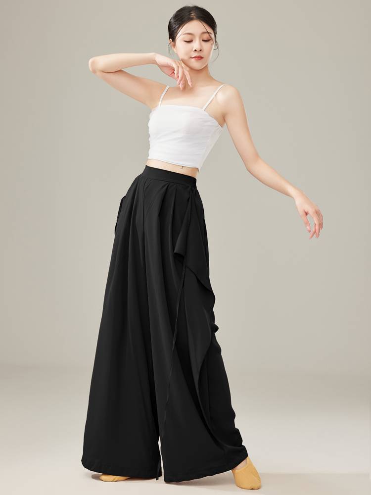 Shangmai Classical Dance Practice Female Pants Flower Wide Leg Pants Adult Dance Modern Dance Pine Pants