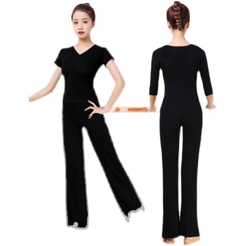 Dance practice service women's suit adult professional body pants student art test etiquette training clothes shirt modern dance uniform