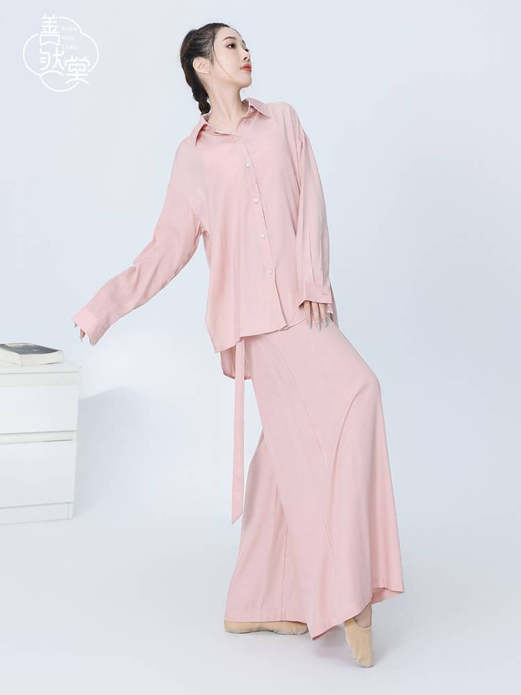 Shan Ran Hall of Modern Dance Server Shirts Long Sleeve Practice Classical Dance Jazz Jacket Loose Cardigan Men and Women