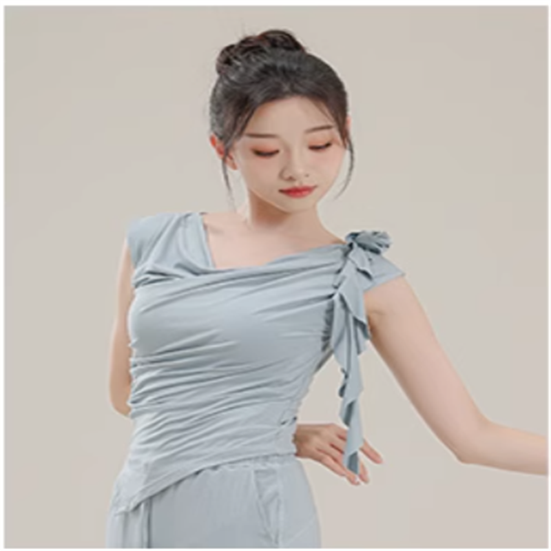 Classical dance new Chinese -style collar top Chinese modern dance -shaped dress dance clothes top female summer new
