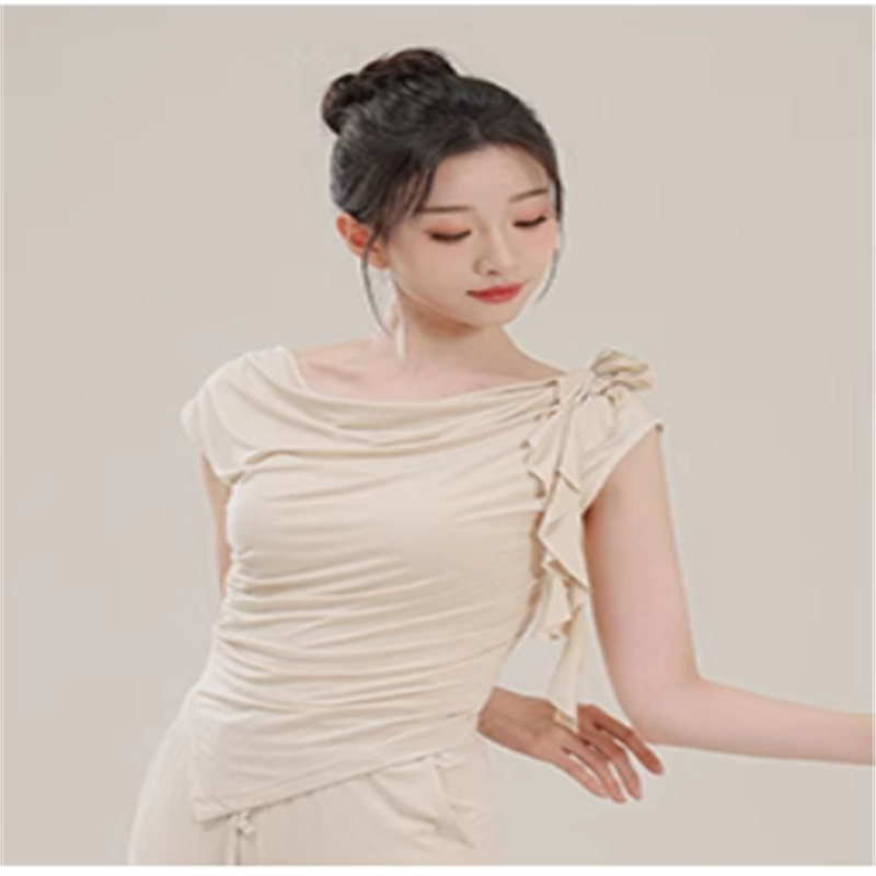 Classical dance new Chinese -style collar top Chinese modern dance -shaped dress dance clothes top female summer new