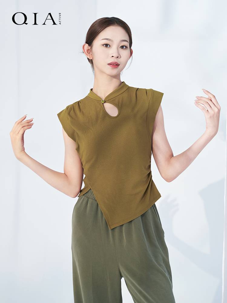 Qia Modern Dance Dance Dance Dressing Dressing Adult Female Spring and Summer Chinese Classical Dance Internal Dance Vestal Dance Clothing Top