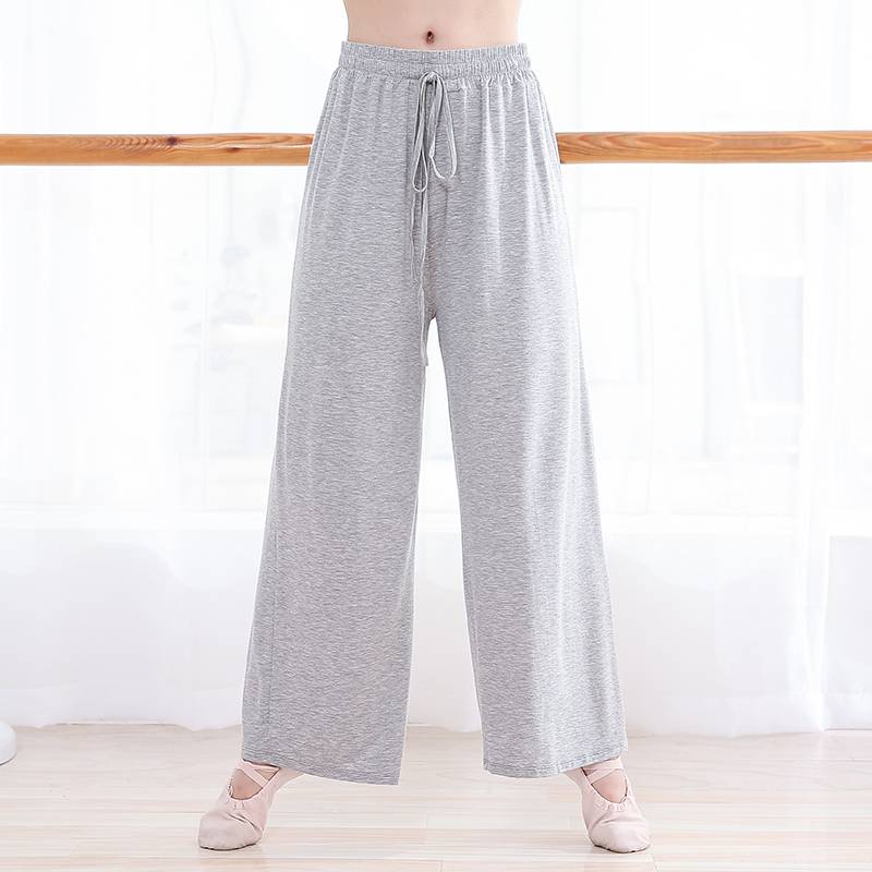 New Madel wide -leg pants high waist straight vertical elasticity Modern dance exercise pants classical dance pants yoga pants