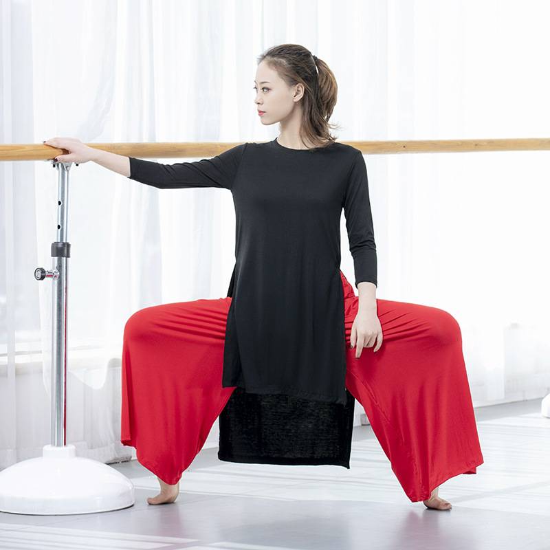 Do not refund the top dance clothing clothing clothing loose base training clothing shape training clothing long model