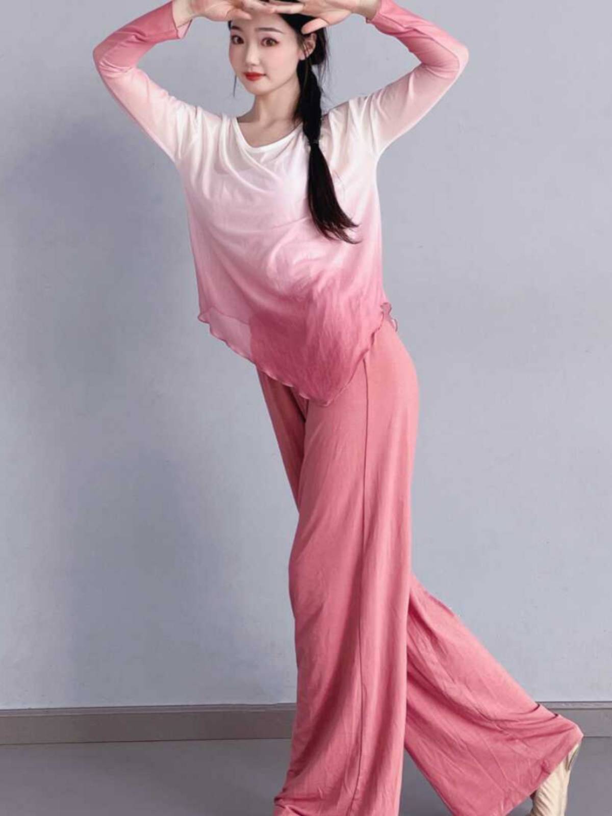 Dance pants women practice wide -leg straight leggings four -year pants four seasons adult dance clothing body training pants modern dance clothing