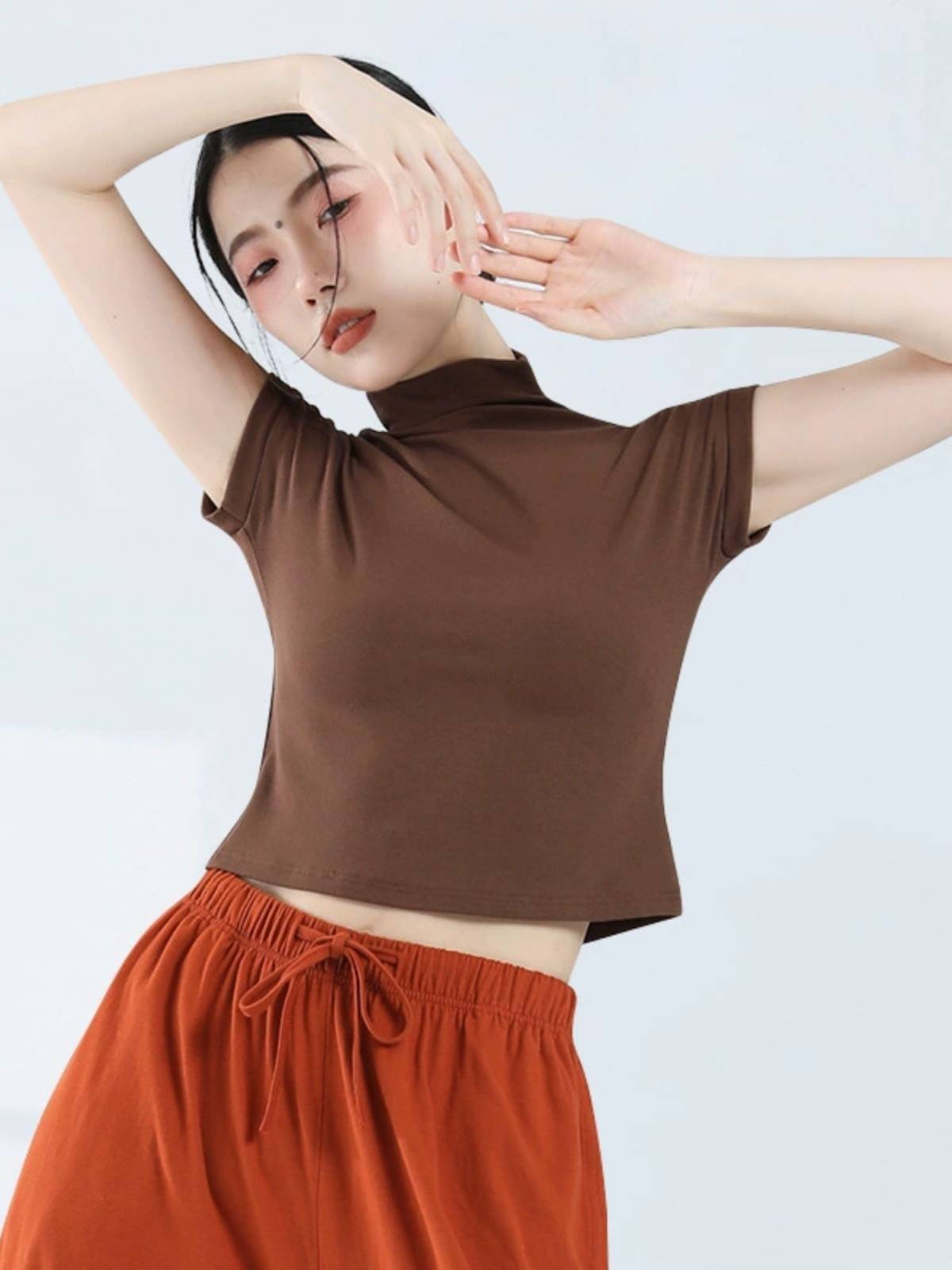 Modern dance top women's new fashion clothes slim -fitting dressing classical dance exercise skills summer dance vest