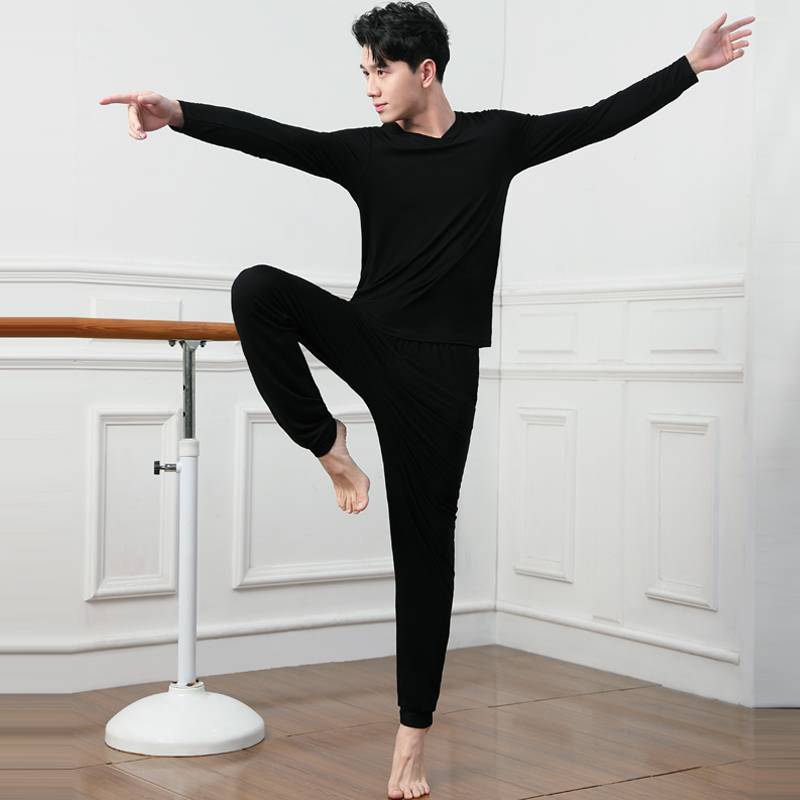 Dance service practice service men's adult loose student art test modern dance Modal top trousers long trousers suit suits
