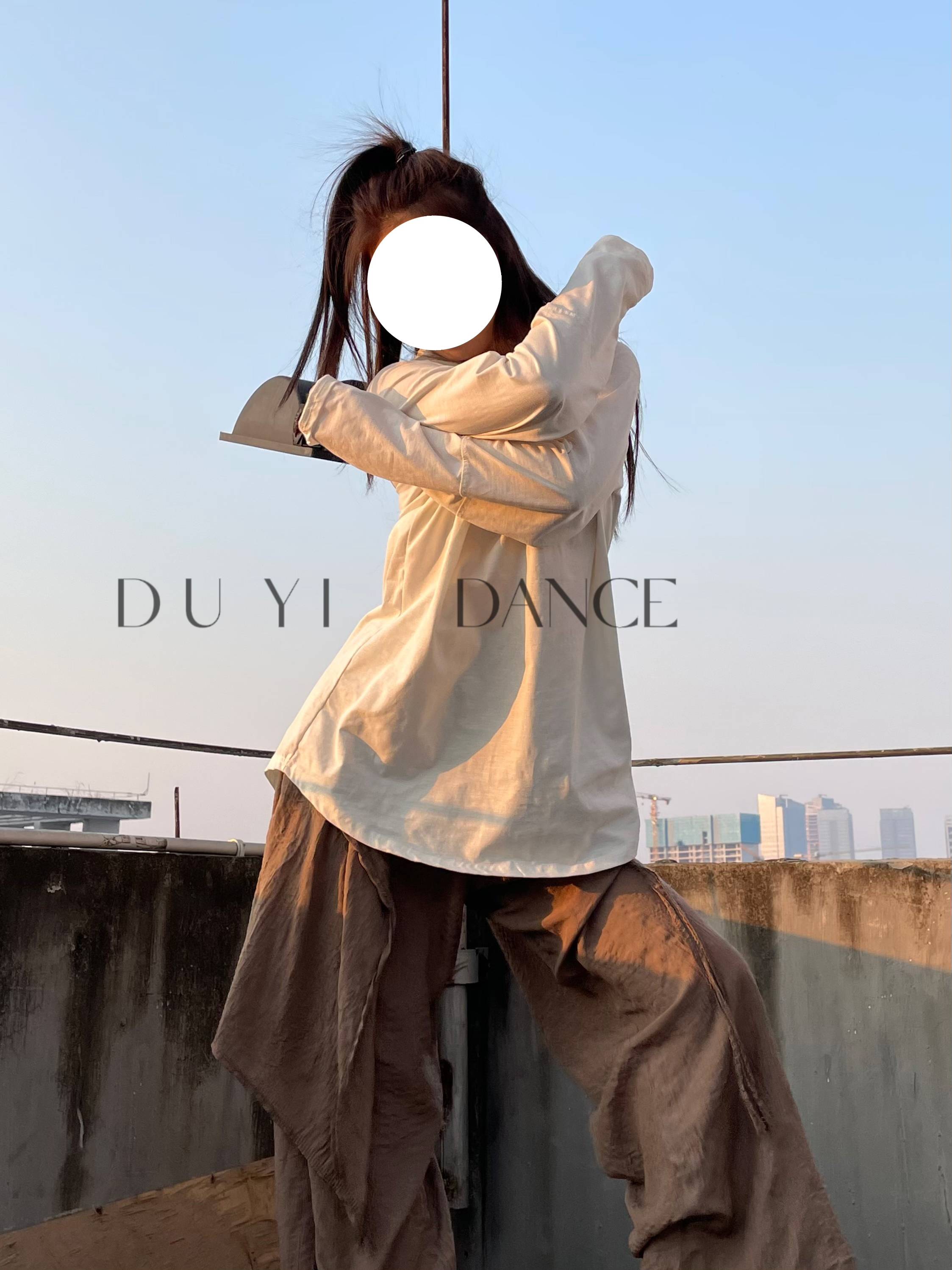 Modern dance pants dance pants loose body exercise pants folds straight wide -leg pants classical dance pants