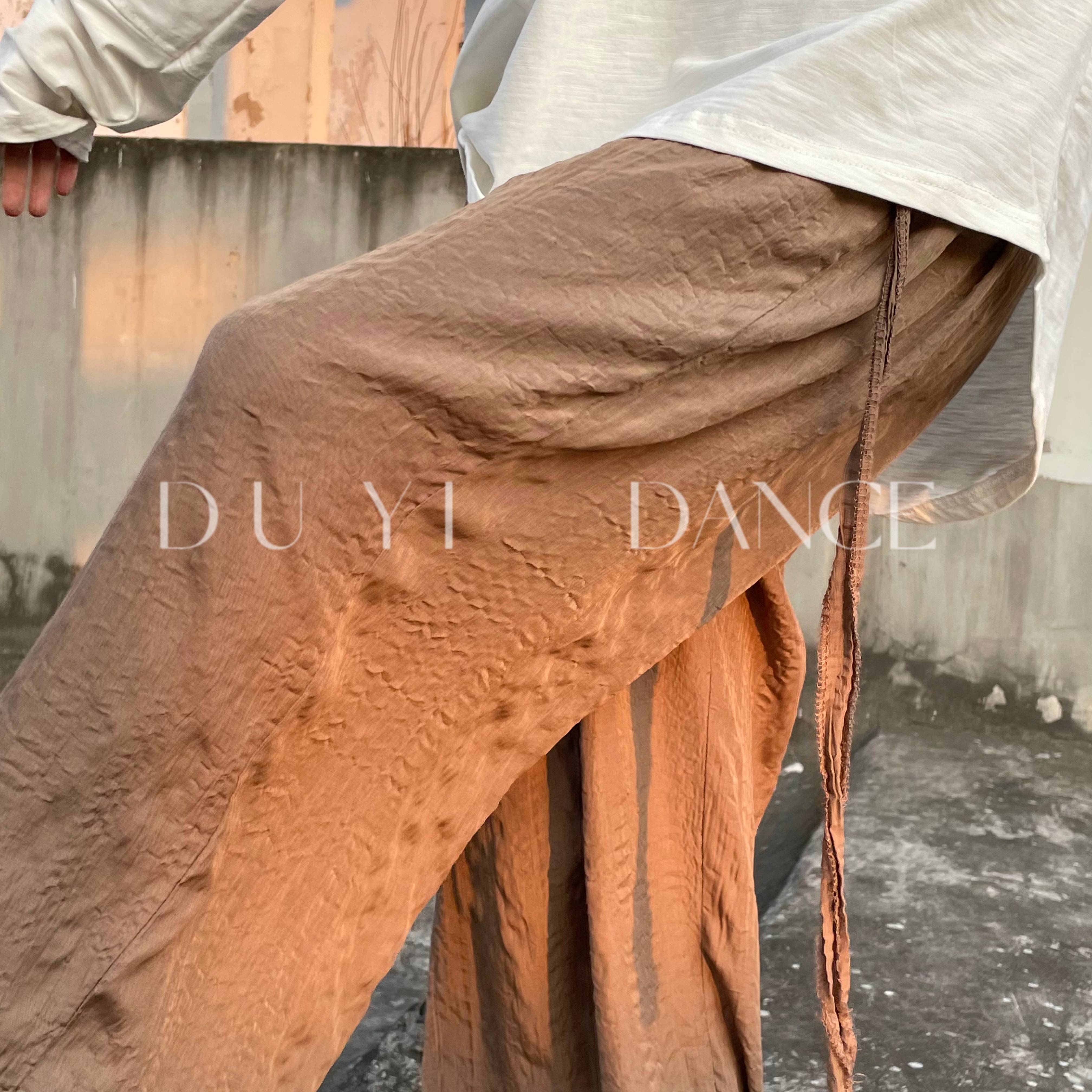Modern dance pants dance pants loose body exercise pants folds straight wide -leg pants classical dance pants