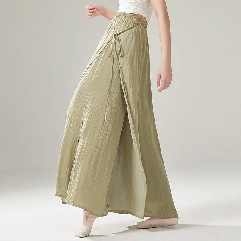 Chinese dance modern dance practice service classical dance pants female professional practice pants elegant wide leg pants