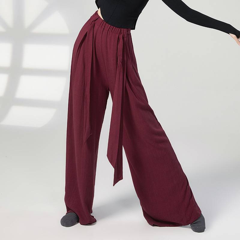 Modern dance pants men's and women's loose wide -leg pants Classical Chinese dance exercise pants body body teacher training clothing