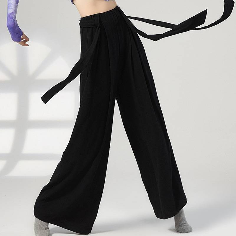 Modern dance pants men's and women's loose wide -leg pants Classical Chinese dance exercise pants body body teacher training clothing
