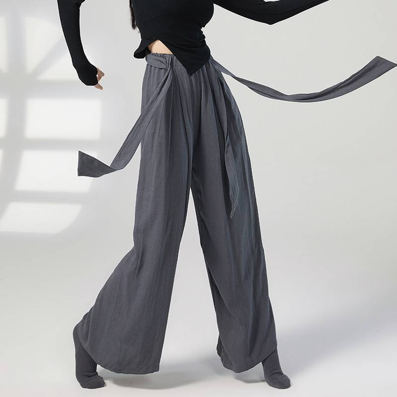 Modern dance pants men's and women's loose wide -leg pants Classical Chinese dance exercise pants body body teacher training clothing