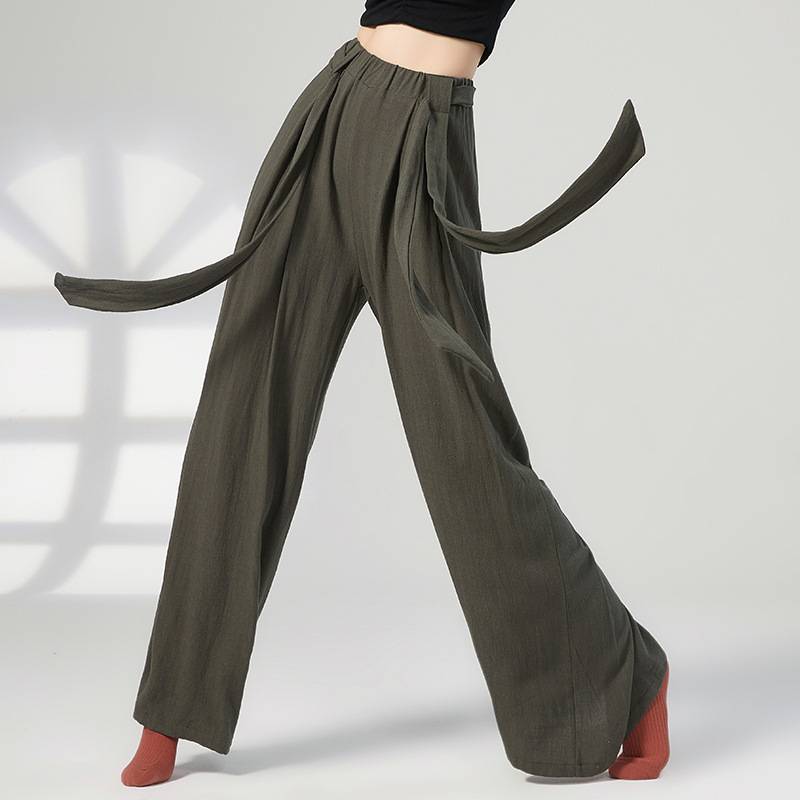 Modern dance pants men's and women's loose wide -leg pants Classical Chinese dance exercise pants body body teacher training clothing