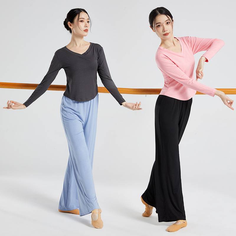 Dance service long -sleeved suit female modern dance exercise majors majors in Chinese classical dancing and thin art school students