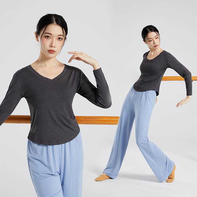 Dance service long -sleeved suit female modern dance exercise majors majors in Chinese classical dancing and thin art school students