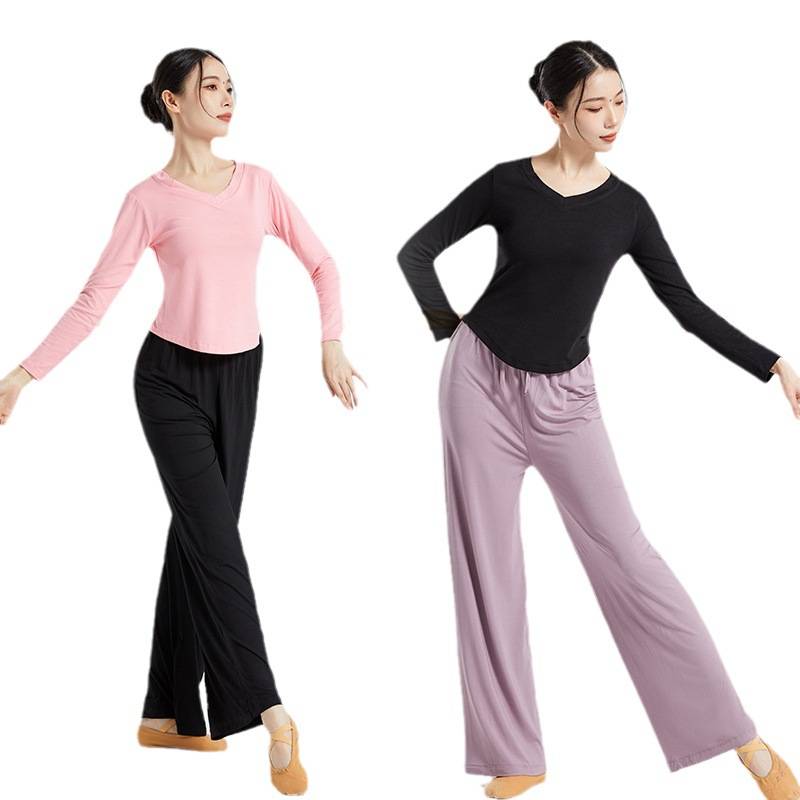Dance service long -sleeved suit female modern dance exercise majors majors in Chinese classical dancing and thin art school students
