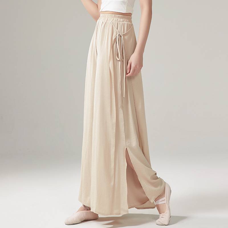 Chinese dance modern dance practice service classical dance pants female professional practice pants elegant wide leg pants