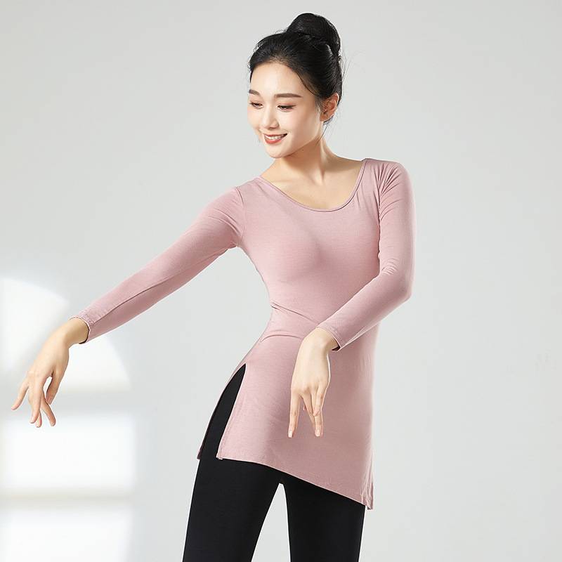 Dance practice service female adult modern dance in modern dance, sleeves, pork, fork shape teacher training classical ethnic group autumn
