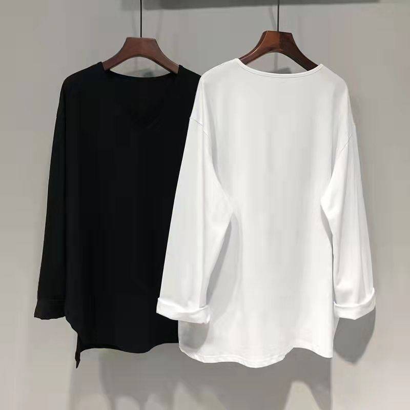 Autumn and winter long -sleeved modern dance tops loose professional dance practice G clothing art candidate clothing new style is thin black
