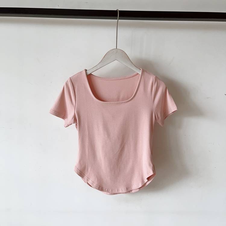 Classical dance exercise girl dance short -sleeved slim slimness Slender modern dance top Chinese dance art test training service
