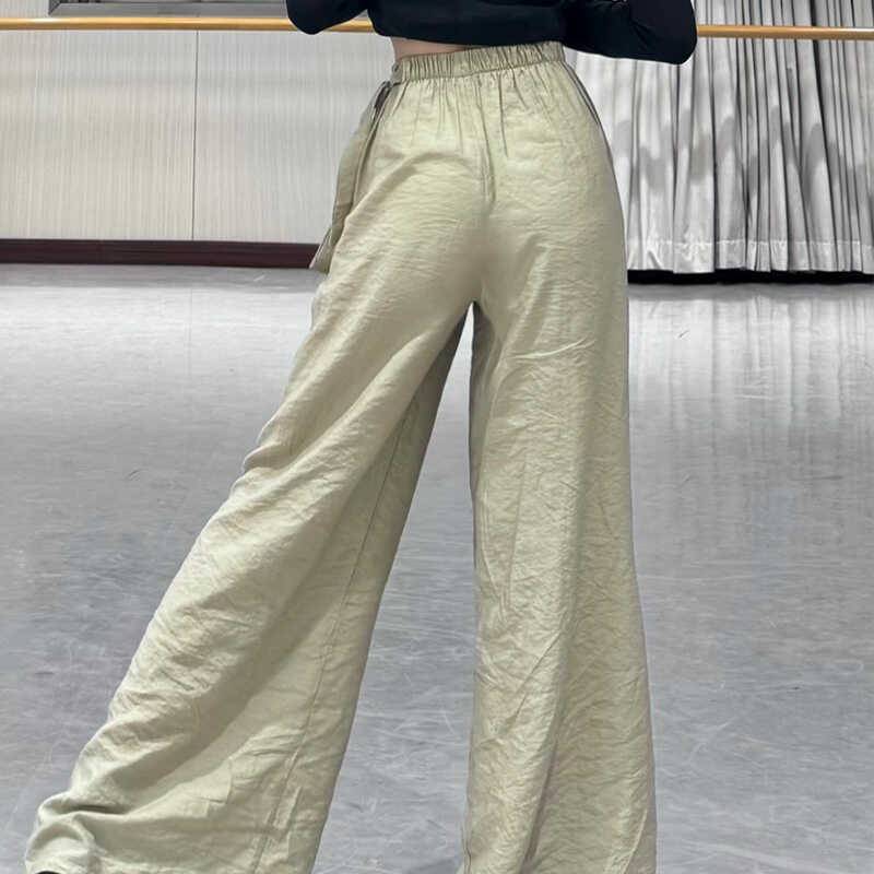 Modern dance exercise pants elegant dance wide -leg pants new classical dance adult loose professional dance pants performance service