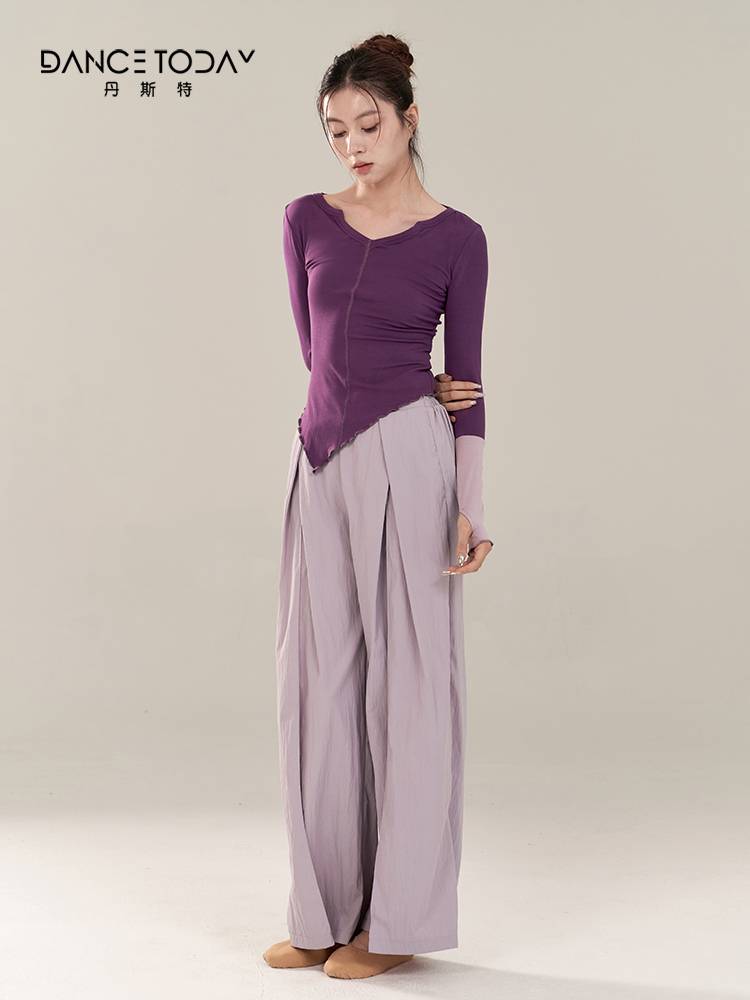 dancetoday classical dance pants, elegant and loose straight -legged wide -leg pants Modern Chinese dance -shaped body exercise uniform