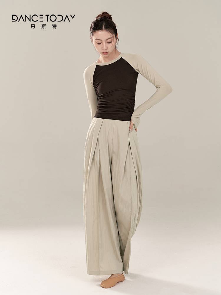 dancetoday classical dance pants, elegant and loose straight -legged wide -leg pants Modern Chinese dance -shaped body exercise uniform