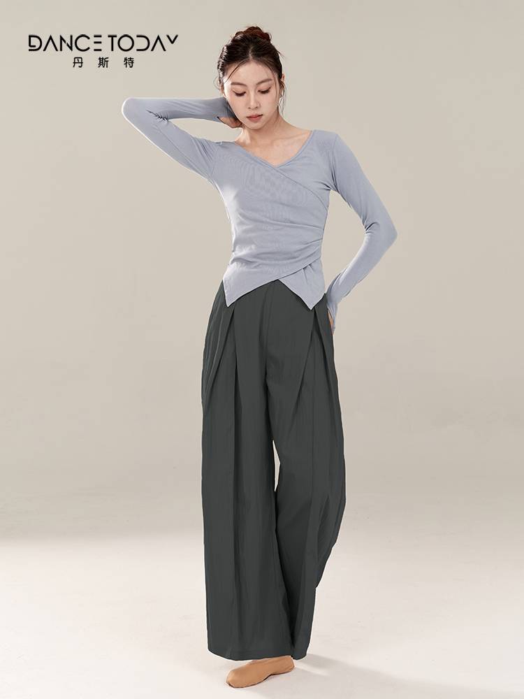 dancetoday classical dance pants, elegant and loose straight -legged wide -leg pants Modern Chinese dance -shaped body exercise uniform