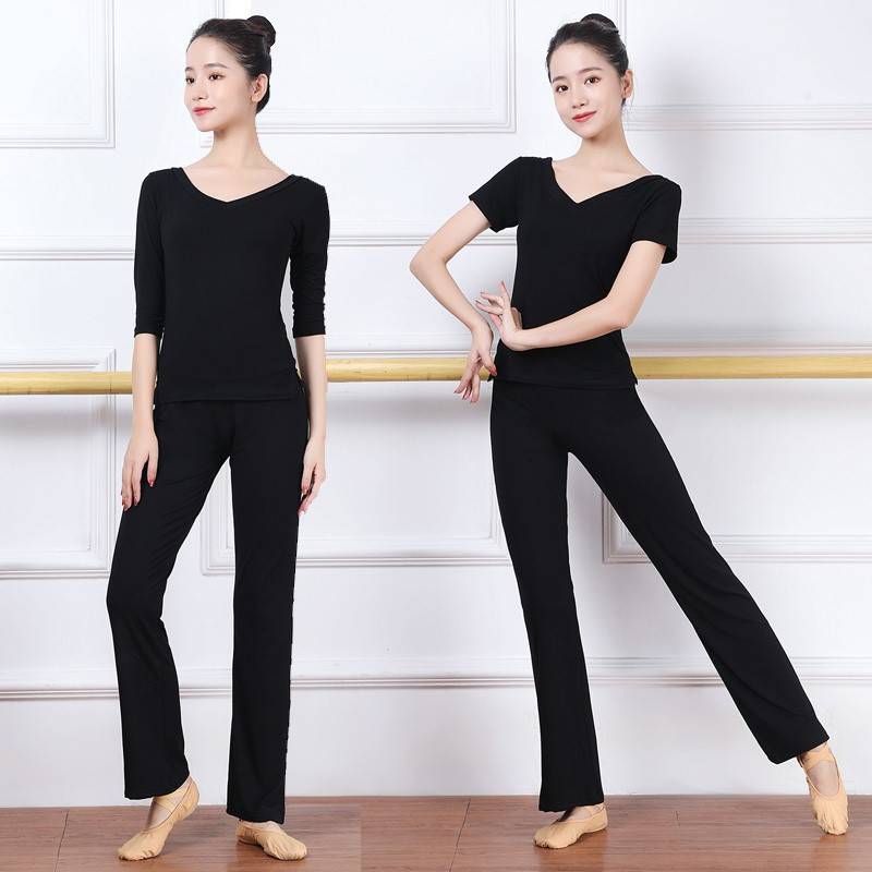 Dance practice service female professional modern dance set student art test micro -trousers adult -shaped body etiquette training suit
