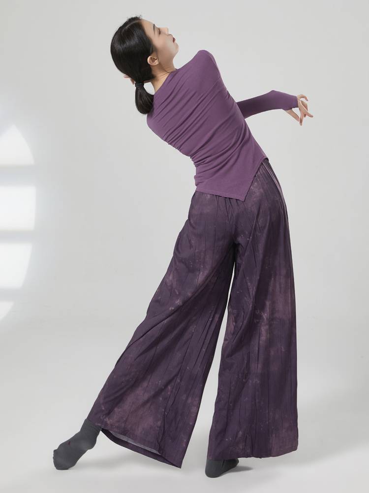 Shangmai Chinese dance pants classical dance -shaped dress female professional elegant wide leg pants modern dance clothing practice pants